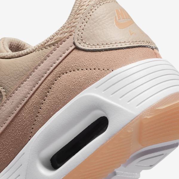 Women's Nike Air Max SC Trainers Khaki Grey / Rose / White / Pink | NK628QNF