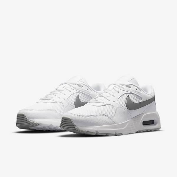 Women's Nike Air Max SC Trainers White / Platinum / Metal Platinum | NK725YKW