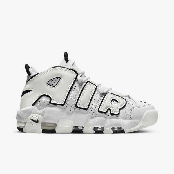 Women's Nike Air More Uptempo Trainers White / Black | NK301URF