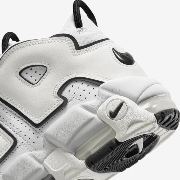 Women's Nike Air More Uptempo Trainers White / Black | NK301URF