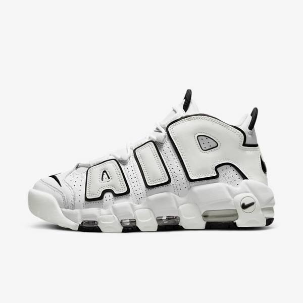 Women\'s Nike Air More Uptempo Trainers White / Black | NK301URF