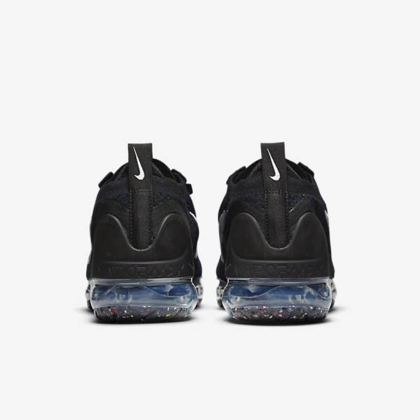 Women's Nike Air VaporMax 2021 FK Trainers Black / Metal Silver / White | NK289PAN