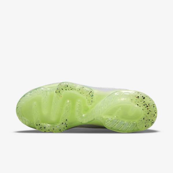 Women's Nike Air VaporMax 2021 FK Trainers Light Beige / Light Green / Black | NK405DOV