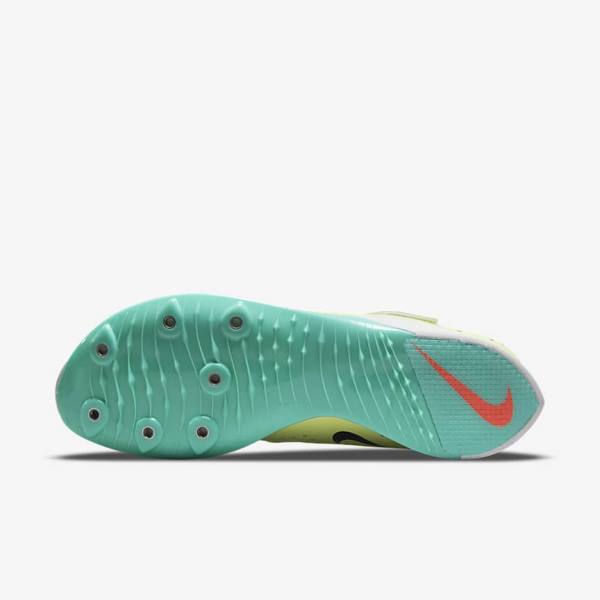 Women's Nike Air Zoom LJ Elite Athletics Jumping Spikes Running Shoes Turquoise / Orange | NK924TRZ