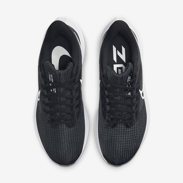 Women's Nike Air Zoom Pegasus 39 Road Running Shoes Black / Dark Grey / White | NK748AMP