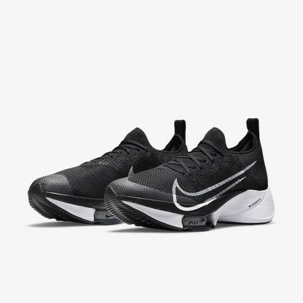 Women's Nike Air Zoom Tempo NEXT% Road Running Shoes Black | NK485MGQ