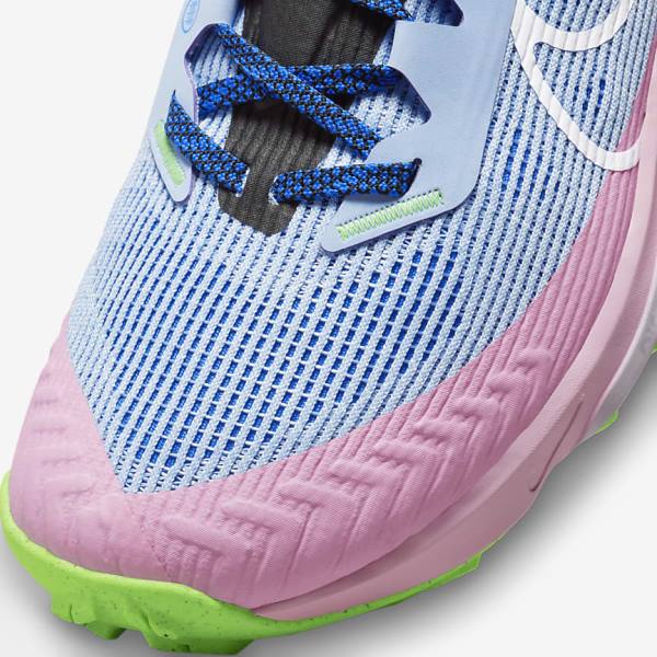 Women's Nike Air Zoom Terra Kiger 8 Trail Running Shoes Light Blue / Royal / Black / White | NK104NHI