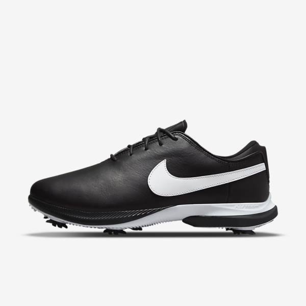 Women\'s Nike Air Zoom Victory Tour 2 Golf Shoes Black / White | NK467DAG