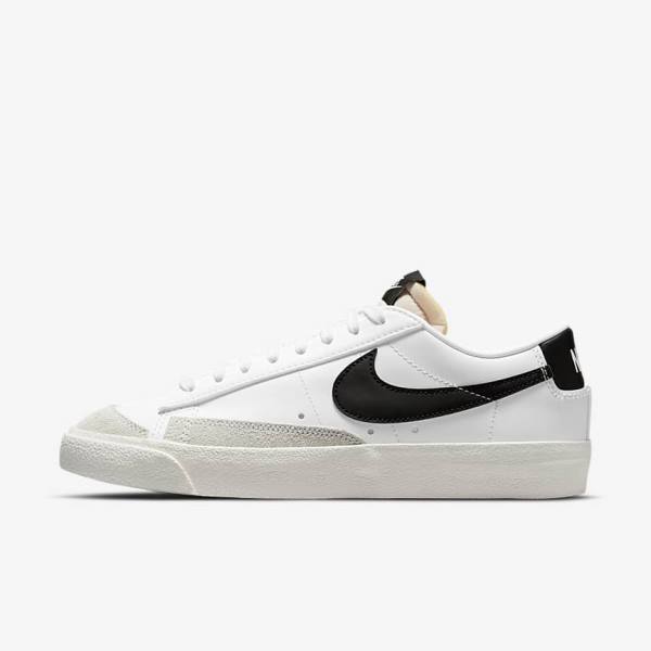 Women\'s Nike Blazer Low 77 Trainers White / Black | NK683KON