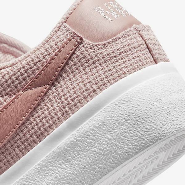 Women's Nike Blazer Low Platform Trainers Pink / White / Pink / Rose | NK214OWM