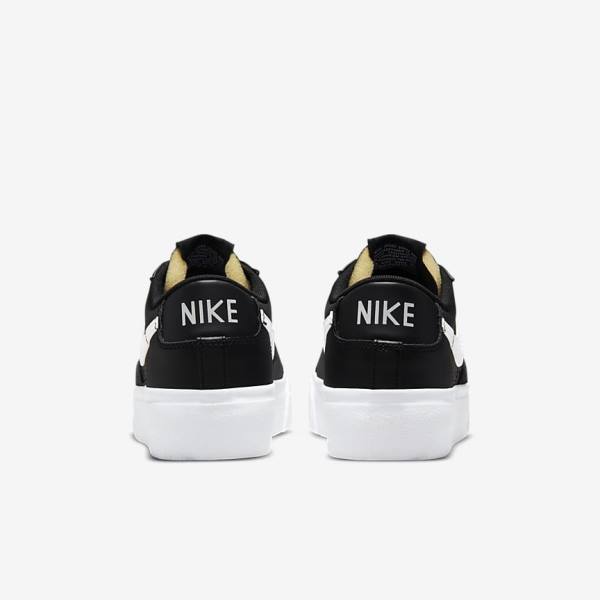 Women's Nike Blazer Low Platform Trainers Black | NK264GMK