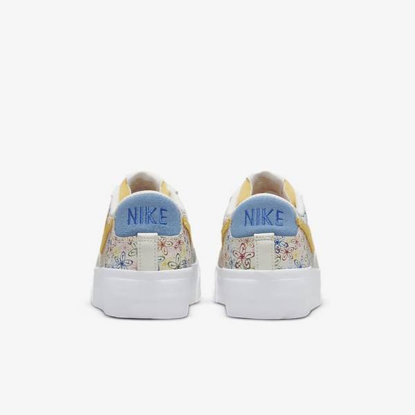 Women's Nike Blazer Low Platform Trainers Royal / Blue | NK813MAX