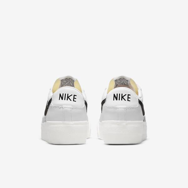 Women's Nike Blazer Low Platform Trainers White | NK892RXE