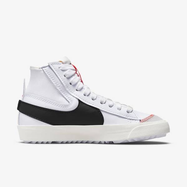 Women's Nike Blazer Mid 77 Jumbo Trainers White / Black | NK401CIF