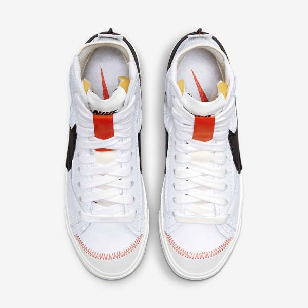 Women's Nike Blazer Mid 77 Jumbo Trainers White / Black | NK401CIF