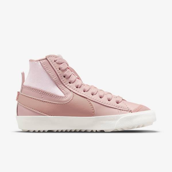 Women's Nike Blazer Mid 77 Jumbo Trainers Pink / Rose | NK601KRE