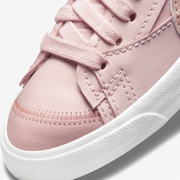 Women's Nike Blazer Mid 77 Jumbo Trainers Pink / Rose | NK601KRE