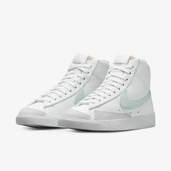 Women's Nike Blazer Mid 77 Next Nature Trainers White / Green | NK360UPN