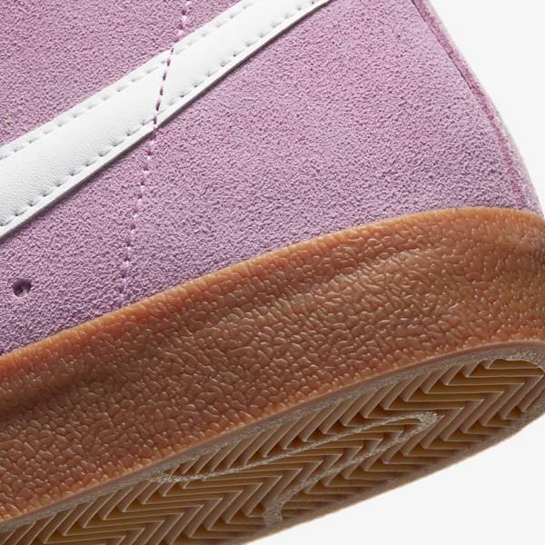 Women's Nike Blazer Mid 77 Trainers Pink / Brown / Orange / White | NK643PVE