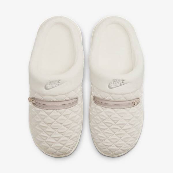 Women's Nike Burrow SE Slipper Trainers Light Brown / White / Grey | NK286AJZ