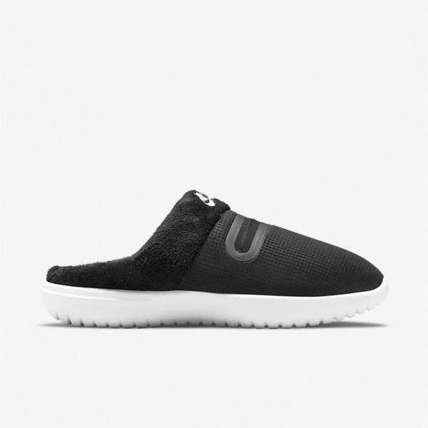 Women's Nike Burrow Slipper Trainers Black / White | NK065BZC