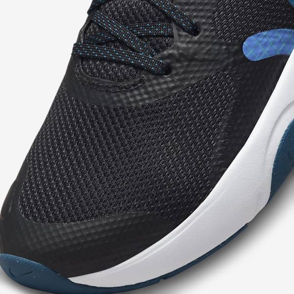 Women's Nike City Rep TR Training Shoes Black / Blue / White | NK475MTJ