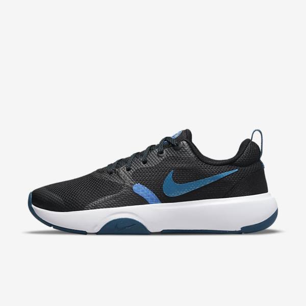 Women\'s Nike City Rep TR Training Shoes Black / Blue / White | NK475MTJ