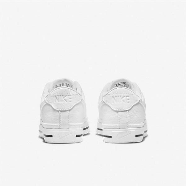 Women's Nike Court Legacy Next Nature Trainers White / Black / White | NK190ASI