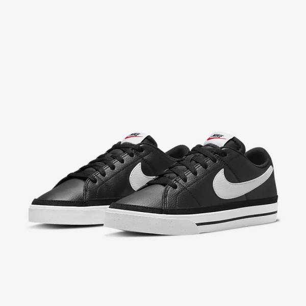 Women's Nike Court Legacy Next Nature Trainers Black / Orange / White | NK403FDV