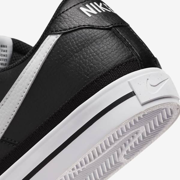 Women's Nike Court Legacy Next Nature Trainers Black / Orange / White | NK403FDV