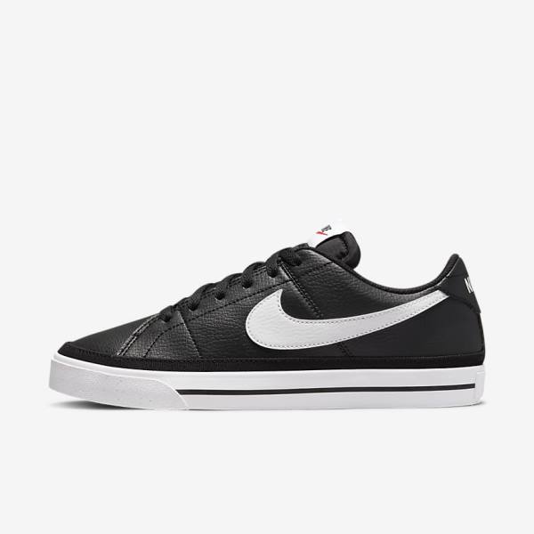 Women\'s Nike Court Legacy Next Nature Trainers Black / Orange / White | NK403FDV