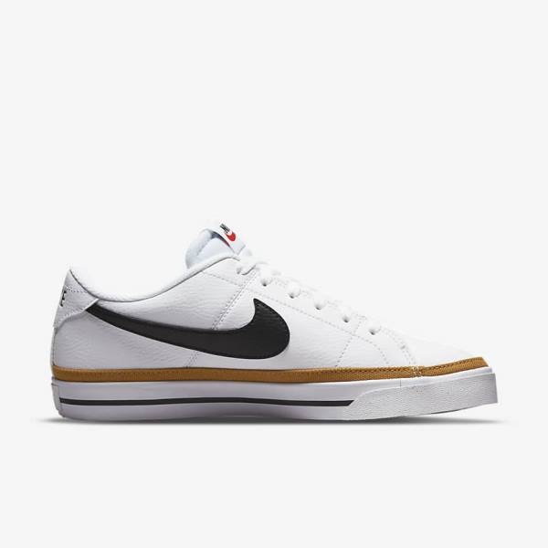 Women's Nike Court Legacy Next Nature Trainers White / Orange / Black | NK736EGP