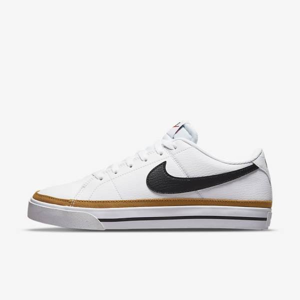 Women\'s Nike Court Legacy Next Nature Trainers White / Orange / Black | NK736EGP