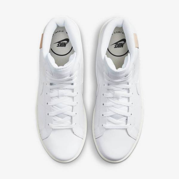 Women's Nike Court Royale 2 Mid Trainers White | NK463QSK