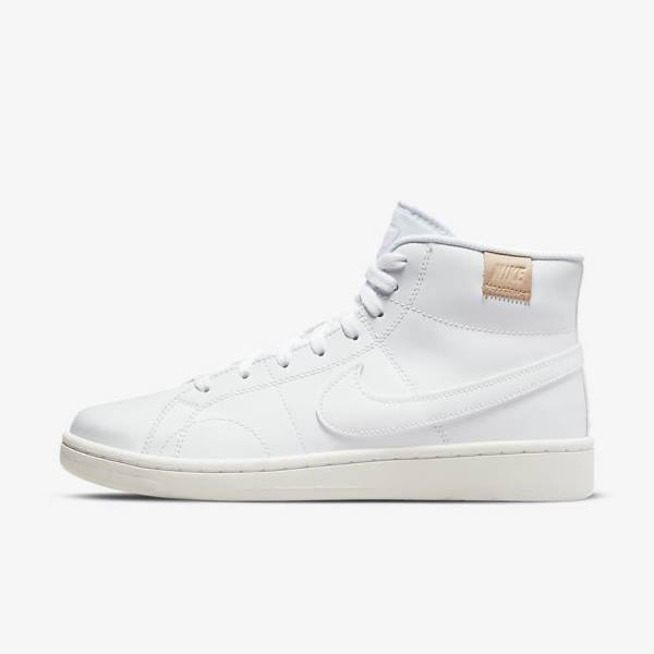 Women\'s Nike Court Royale 2 Mid Trainers White | NK463QSK