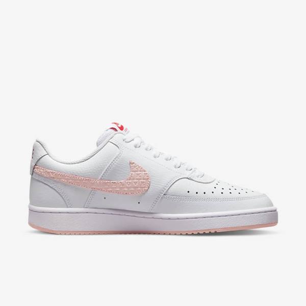 Women's Nike Court Vision LO Trainers White / Red | NK361LCZ