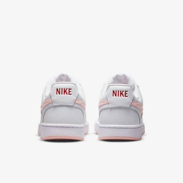 Women's Nike Court Vision LO Trainers White / Red | NK361LCZ