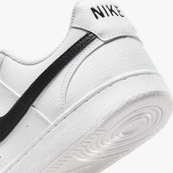 Women's Nike Court Vision Low Next Nature Trainers White / Black | NK294ETN