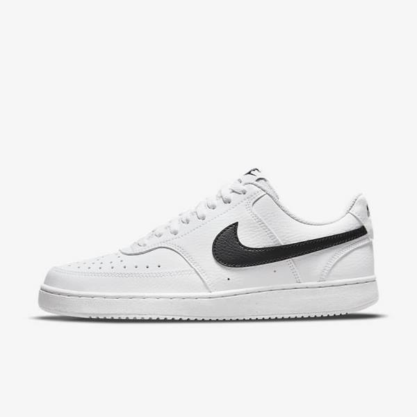 Women\'s Nike Court Vision Low Next Nature Trainers White / Black | NK294ETN