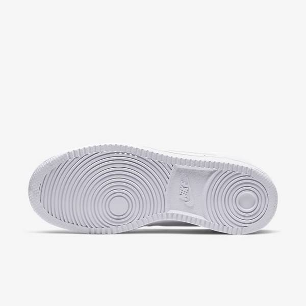 Women's Nike Court Vision Mid Trainers White | NK287MJT