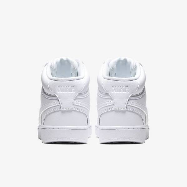 Women's Nike Court Vision Mid Trainers White | NK287MJT