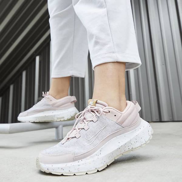 Women's Nike Crater Remixa Trainers Pink / White / Cream | NK271FRO