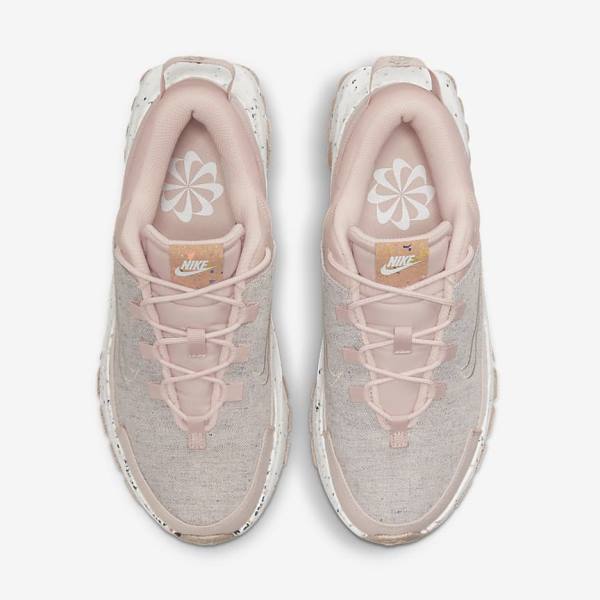 Women's Nike Crater Remixa Trainers Pink / White / Cream | NK271FRO