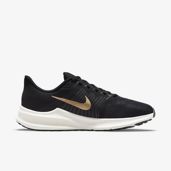 Women's Nike Downshifter 11 Road Running Shoes Black / Dark Grey / Metal Copper | NK854IQK