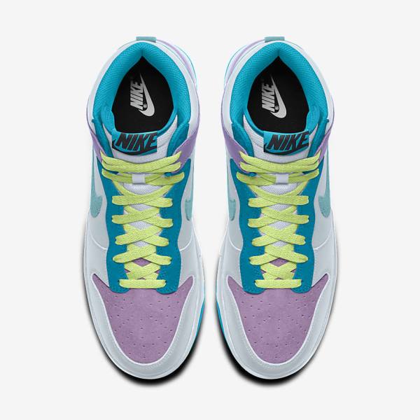 Women's Nike Dunk High By You Custom Trainers Multicolor | NK498HKI