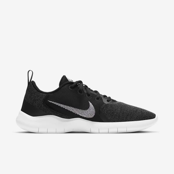 Women's Nike Flex Experience Run 10 Road Running Shoes Black / Dark Grey / White | NK602FBP