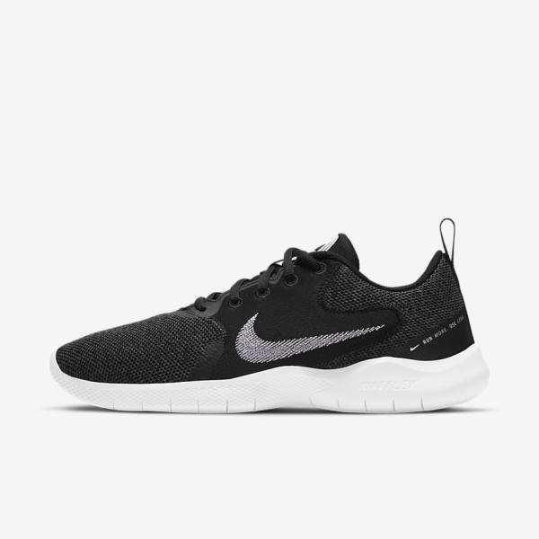 Women\'s Nike Flex Experience Run 10 Road Running Shoes Black / Dark Grey / White | NK602FBP