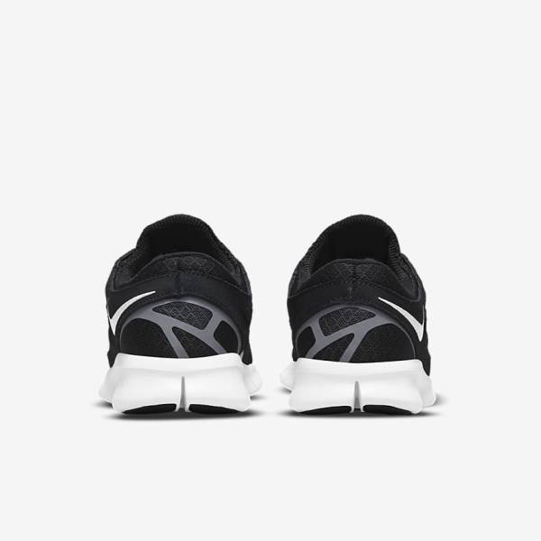 Women's Nike Free Run 2 Trainers Black / Dark Grey / White | NK627UKS