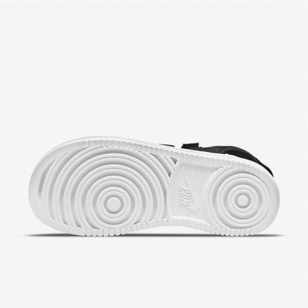 Women's Nike Icon Classic Sandals Black / White | NK863LNP