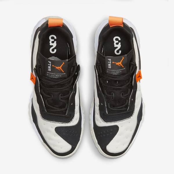 Women's Nike Jordan Delta 2 Trainers Black / White / Orange | NK064XOH